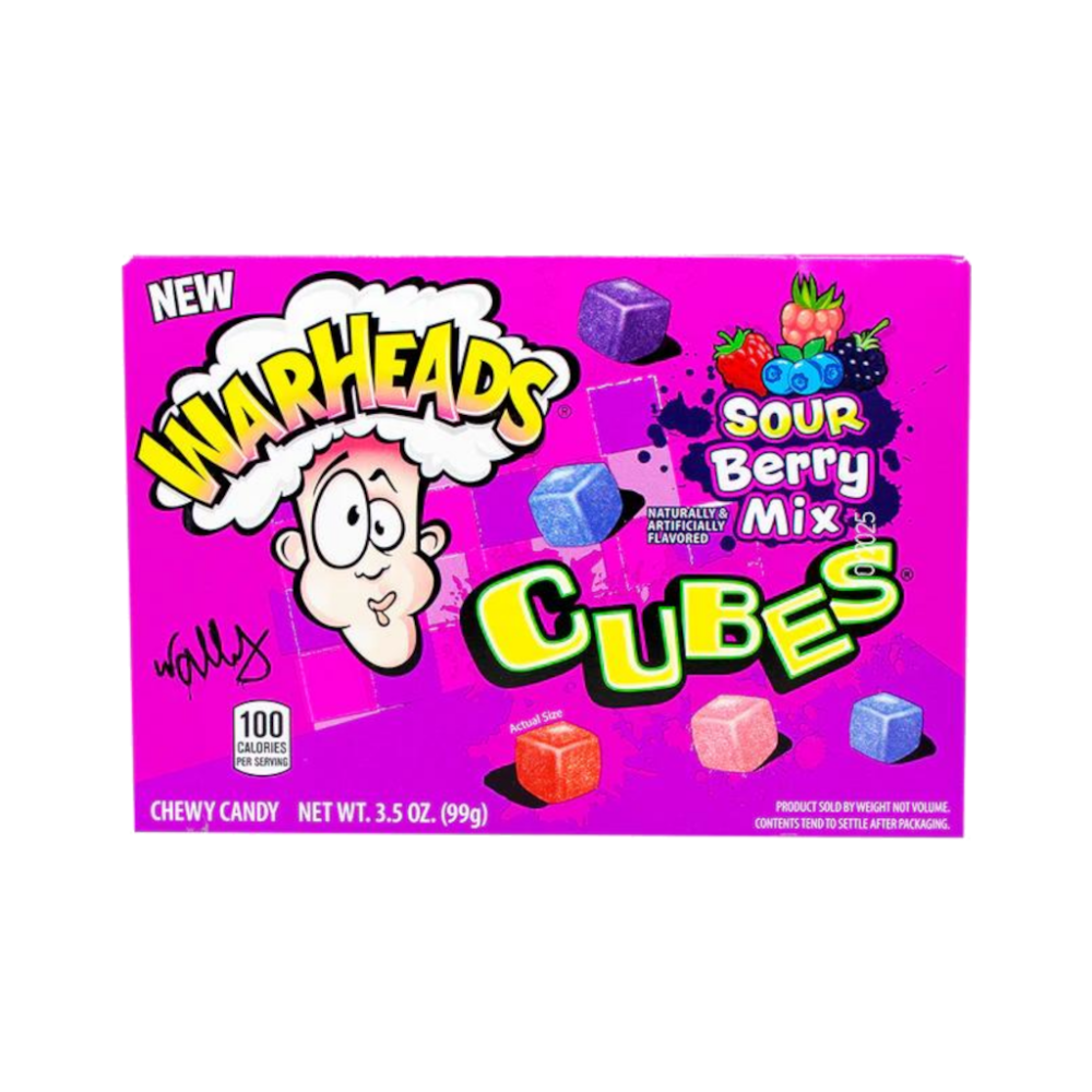 Warheads Sour Berry Mix Cubes 99g